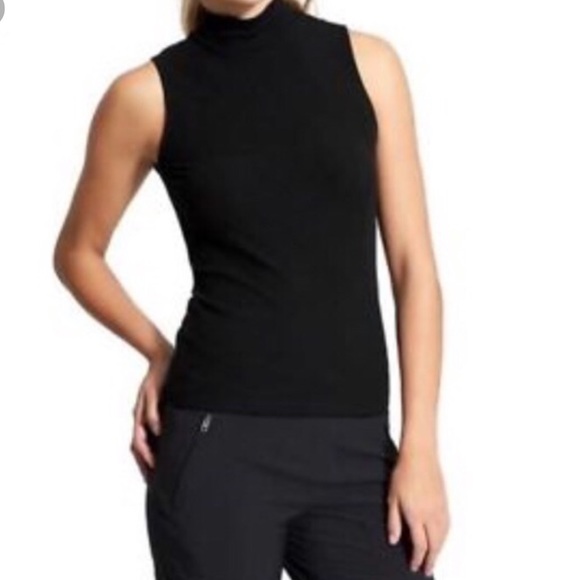 mock neck sleeveless tank